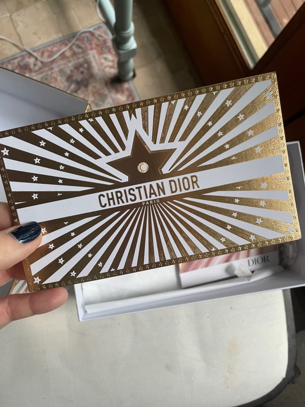 Christian Dior Gold & White Decorative Box Lipstick Sample Packing Materials - Picture 7 of 14